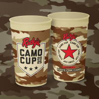 Rudy’s “Country Store” and Bar-B-Q® Raises Money for Military Charities with Annual Camo “Cup for A Cause” Campaign