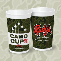 Rudy’s “Country Store” and Bar-B-Q® Raises Money for Military Charities with Annual Camo “Cup for A Cause” Campaign